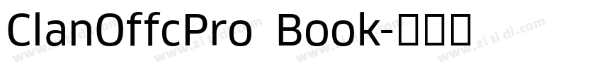 ClanOffcPro Book字体转换